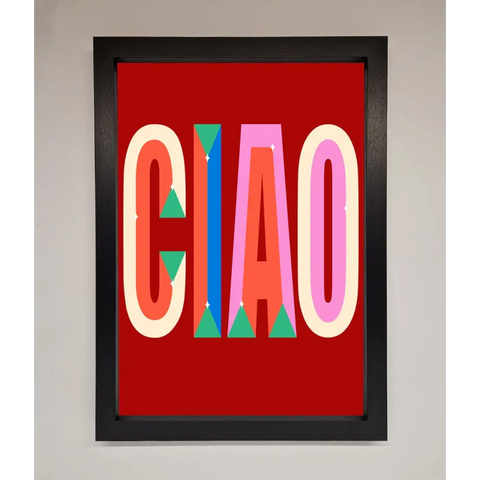 CIAO Framed Wall Art - A3 (29.7 x 42 cm) / Black - Framed Print