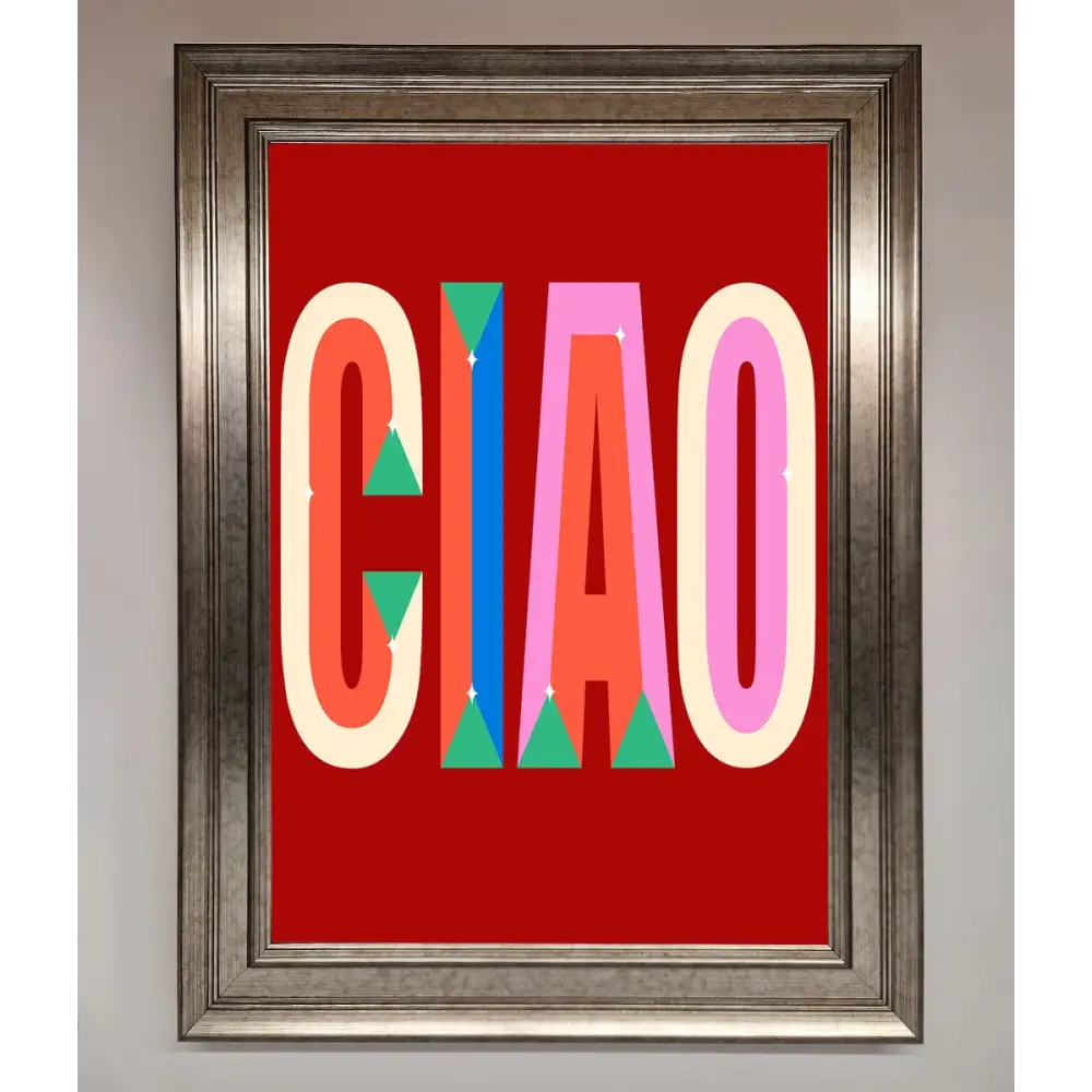 CIAO Framed Wall Art - A3 (29.7 x 42 cm) / Silver - Framed Print