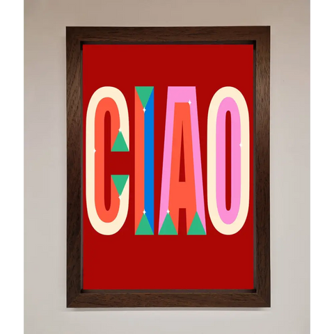CIAO Framed Wall Art - A3 (29.7 x 42 cm) / Walnut - Framed Print
