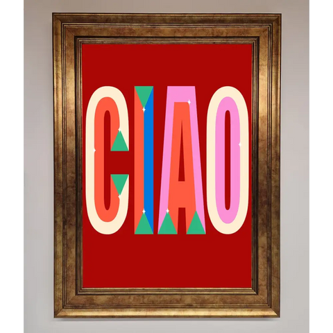 CIAO Framed Wall Art - B0 (100 x 141 cm) / Bronze - Framed Print