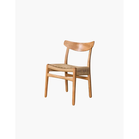 Classic Hans W CH01 Rattan Dining Chair Light Oak