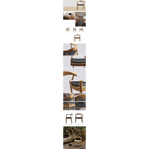 Classical Kennedy Dining Chair, Light Oak｜ DC Concept