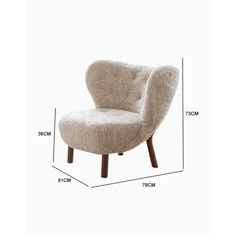 Classical Little Fitz Lounge Chair, Short Hair｜ DC Concept