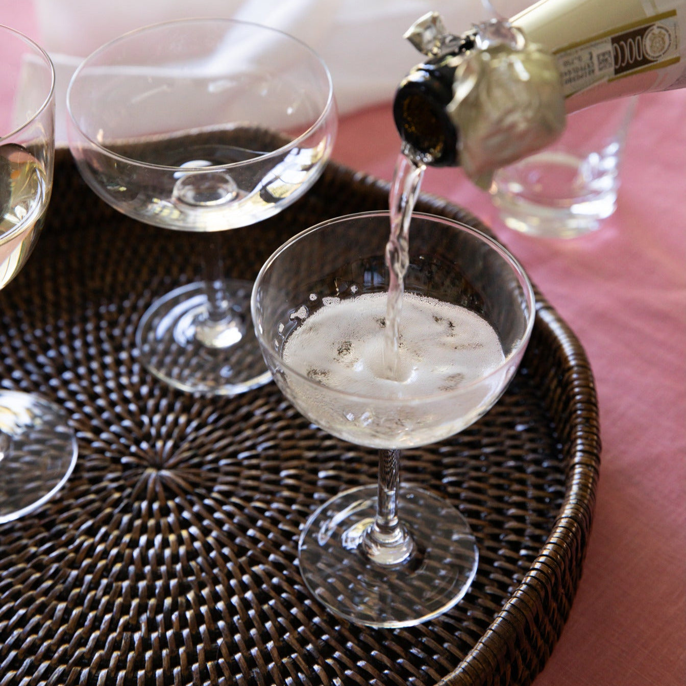 Classic Crystal Champagne Saucers