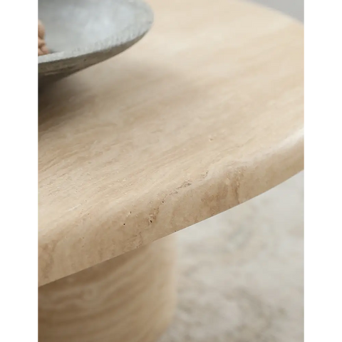 Clio Art Deco Coffee Table Oval Marble