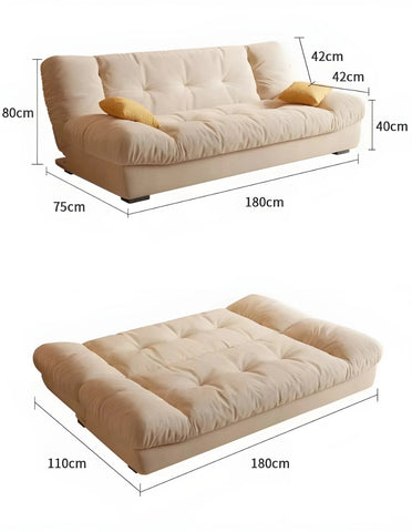 "Cloud" High-Density Foam Adjustable Sofa Bed - 3 Positions