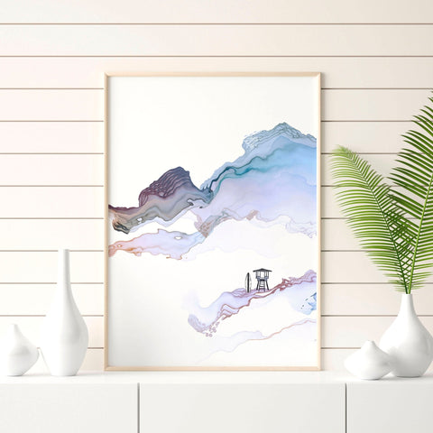 Coastline print | set of 3 wall art prints