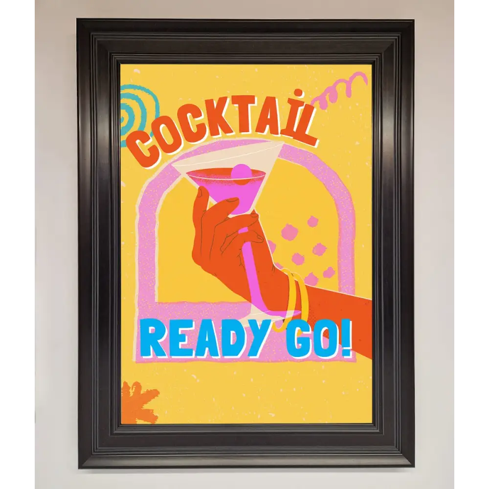 Cocktail Ready Go Framed Poster - A1 (59.4 x 84.1 cm) / Matt Black - Framed Print