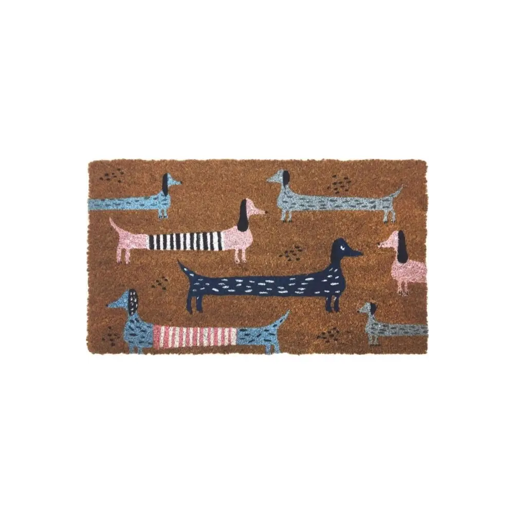 Coir Animal Mats 40x70 cm | 141 - DACHSHUNDS - Doormat