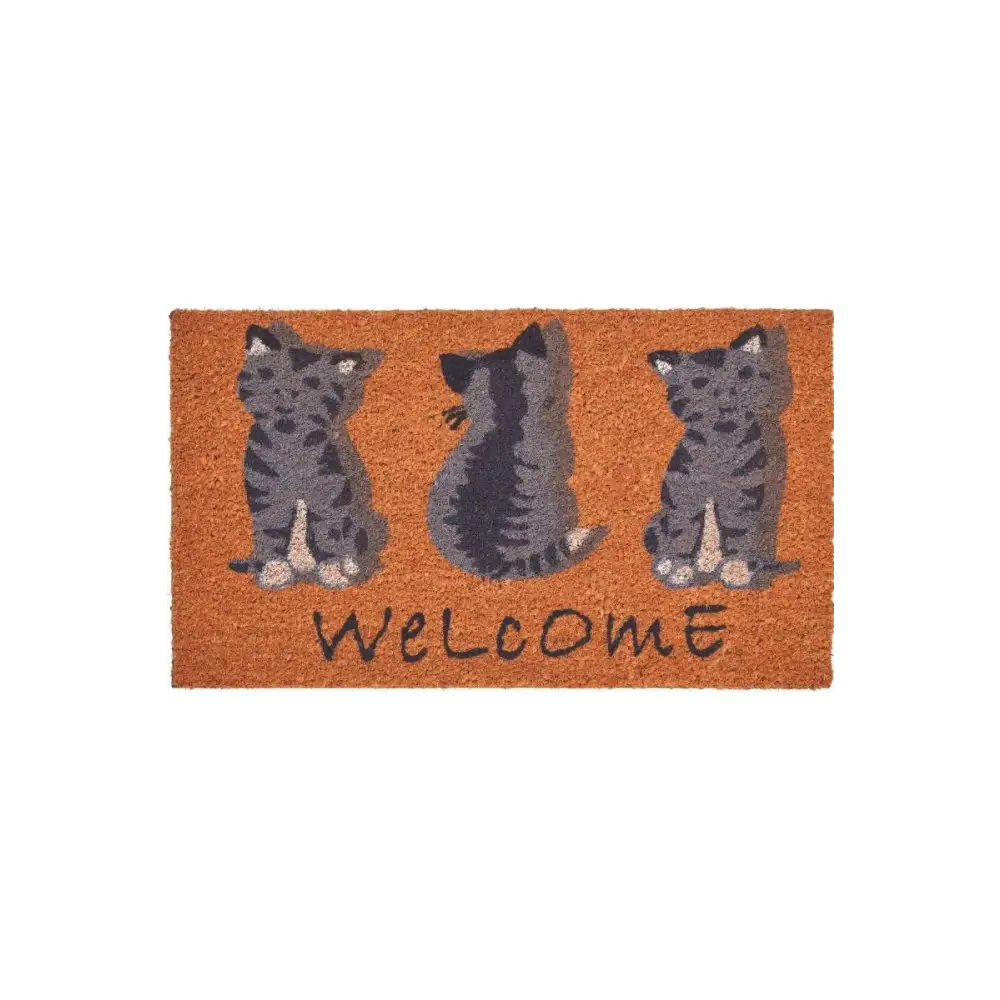 Coir Animal Mats 40x70 cm | 141 - WELCOME CATS - Doormat
