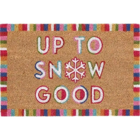 Coir Doormat Christmas & Halloween Design - Snow Good / 40X60 cm - Doormat