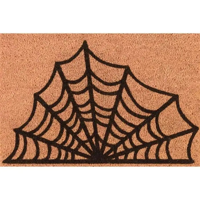 Coir Doormat Christmas & Halloween Design - Spider Web / 40X60 cm - Doormat