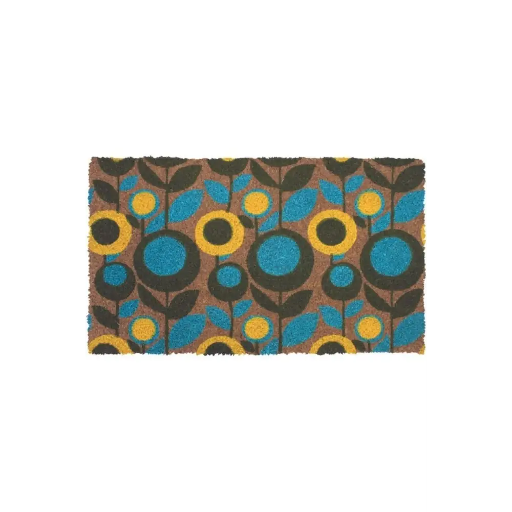 Coir Doormat Gainsborough 40x70 cm - Abstract Floral - Doormat