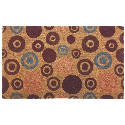 Coir Doormat Gainsborough 45x75 cm - Circles - Doormat