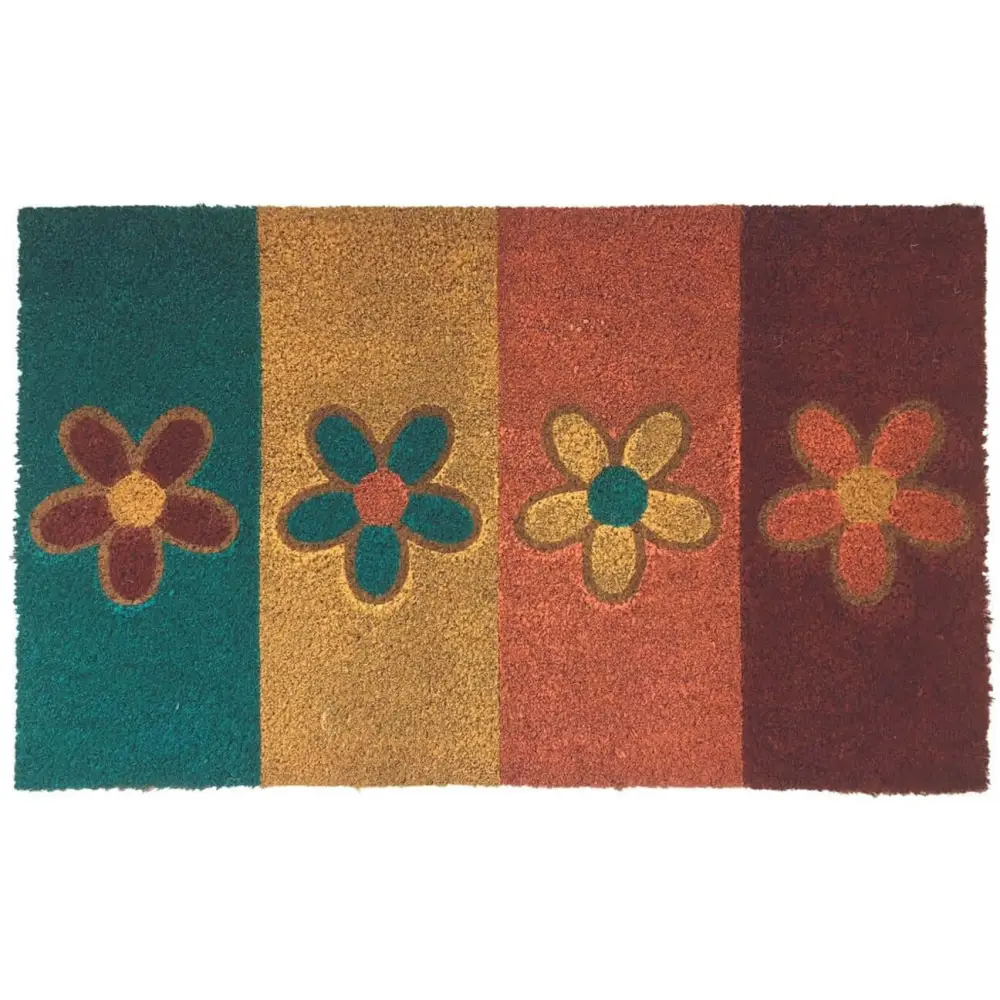 Coir Doormat Gainsborough 45x75 cm - Daisies - Doormat