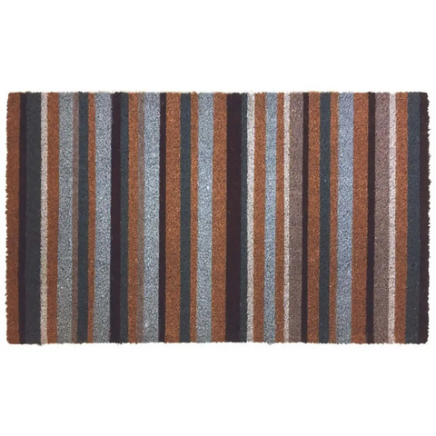Coir Doormat Gainsborough 45x75 cm - Grey Stripes - Doormat