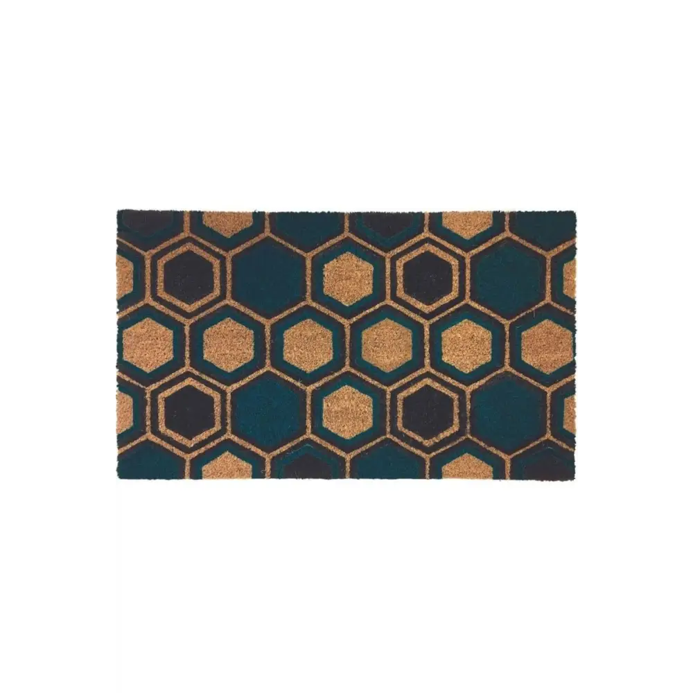 Coir Doormat Gainsborough 45x75 cm - Hexagons - Doormat