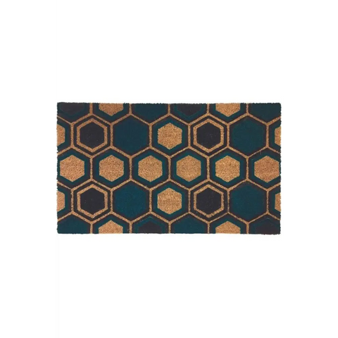 Coir Doormat Gainsborough 45x75 cm - Hexagons - Doormat