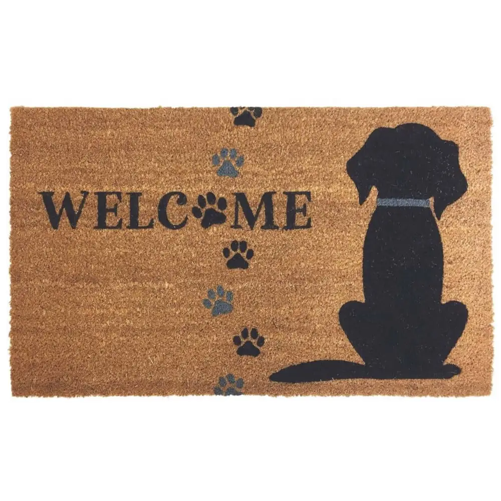 Coir Doormat Gainsborough 45x75 cm - Welcome Pawprint - Doormat