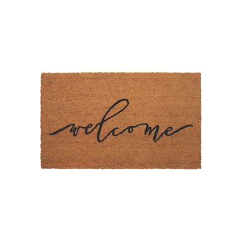Coir Doormats Design Mats 45X75 cm | 134 - WELCOME SCROLL - Doormat