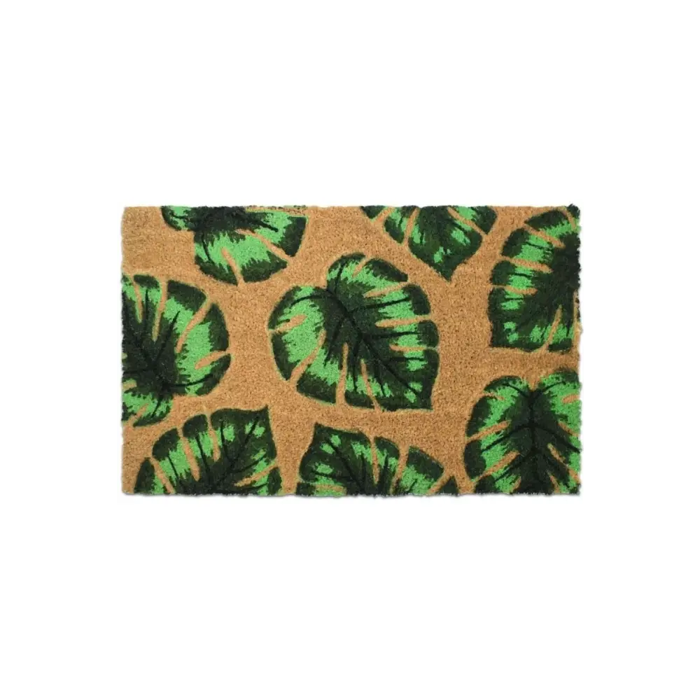 Coir Embossed Mats 45x75 cm | 138 - PALM LEAVES - Doormat