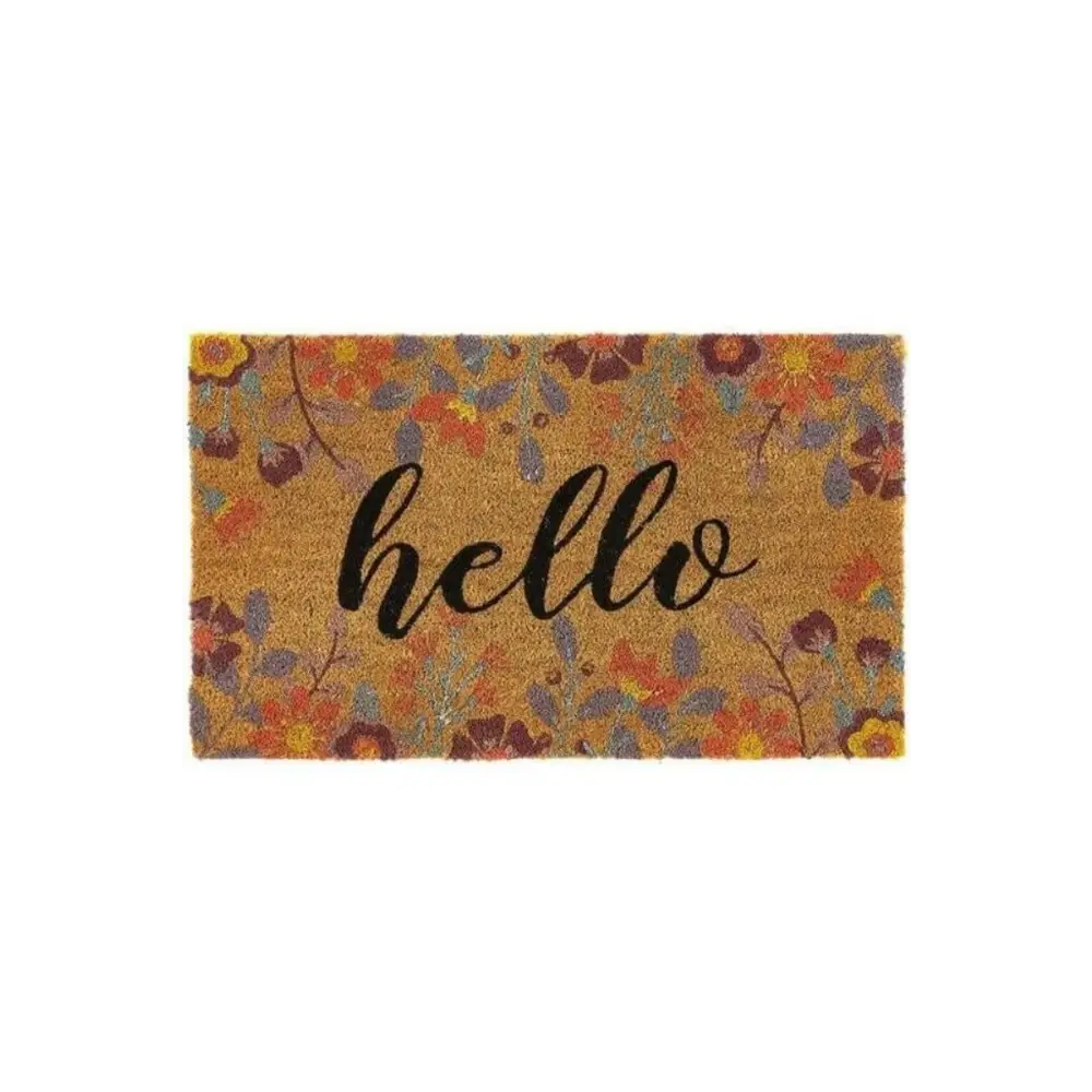 Coir Inserts (23x53cm) and Surrounds (45x75cm) - Floral Hello - Doormat