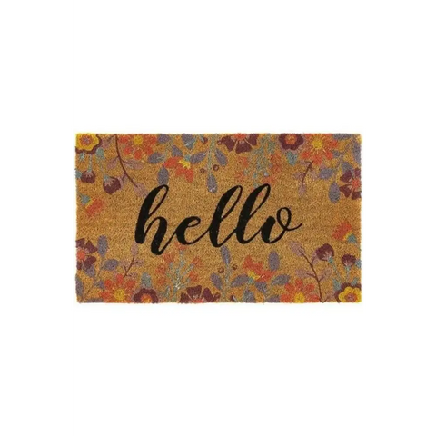 Coir Inserts (23x53cm) and Surrounds (45x75cm) - Floral Hello - Doormat