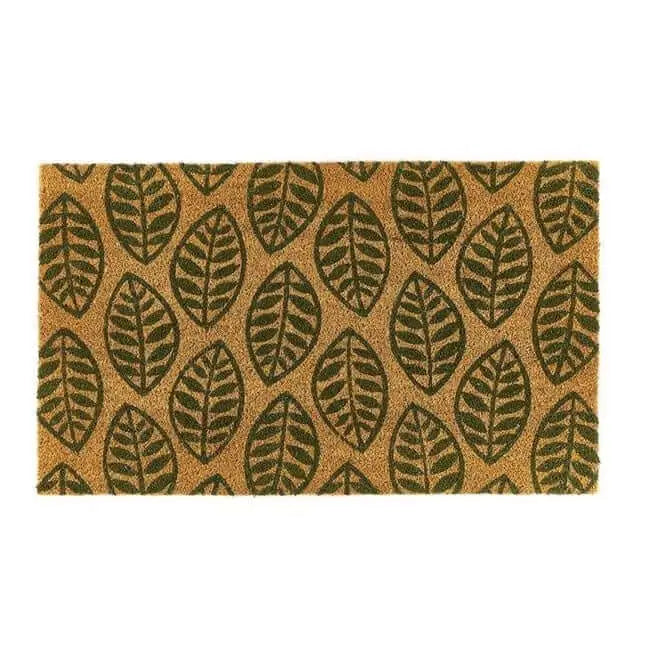 Coir Inserts (23x53cm) and Surrounds (45x75cm) - Green Leaves - Doormat