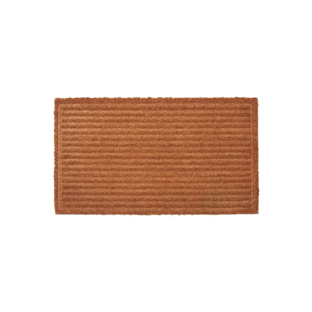 Coir Striped Pressed Mats 40x70 cm | 137 - Brown - Doormat