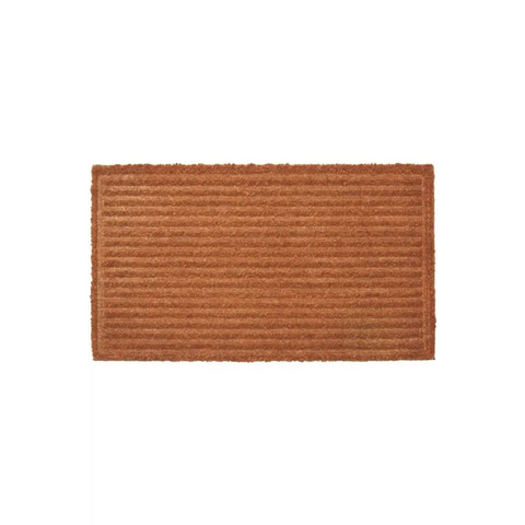 Coir Striped Pressed Mats 40x70 cm | 137 - Brown - Doormat