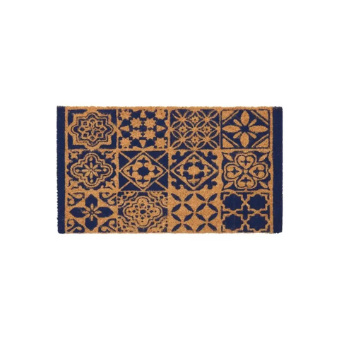 Coir Tile Blue Mat 40x70 cm | 140 - Blue - Doormat