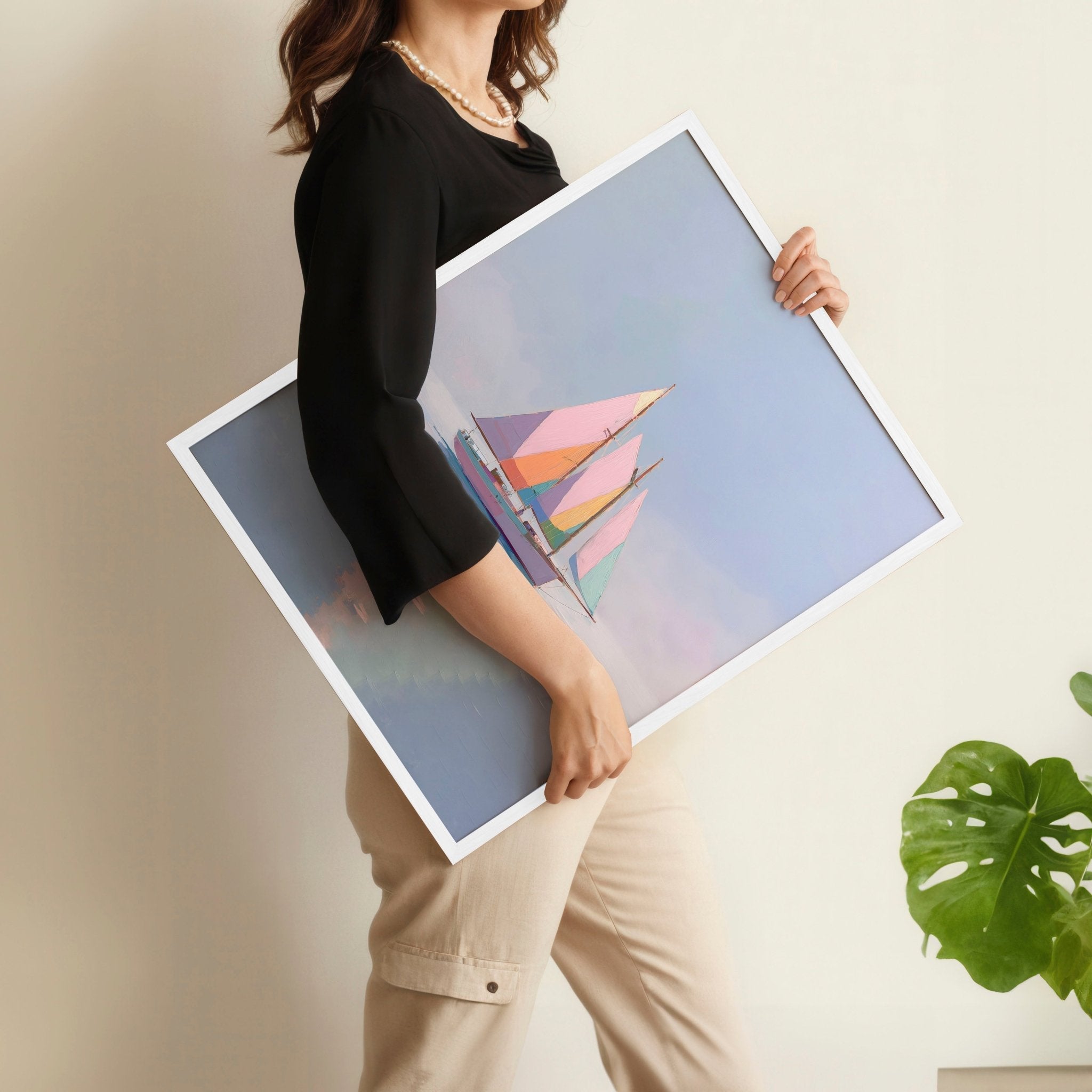 Colorful Living Room Walls | Set of 3 Italian Lifestyle Wall art Prints