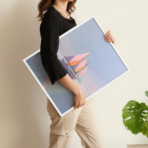 Colorful Living Room Walls | Set of 3 Italian Lifestyle Wall art Prints