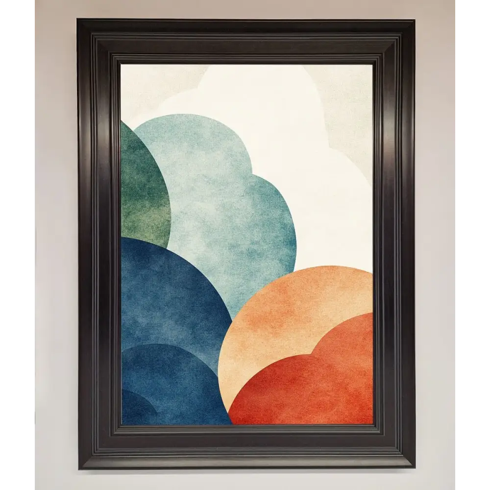 Colour Clouds Framed Wall Art - A1 (59.4 x 84.1 cm) / Matt Black - Framed Print