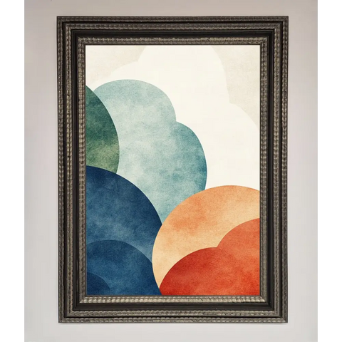 Colour Clouds Framed Wall Art - A3 (29.7 x 42 cm) / Ornate Silver Black - Framed Print