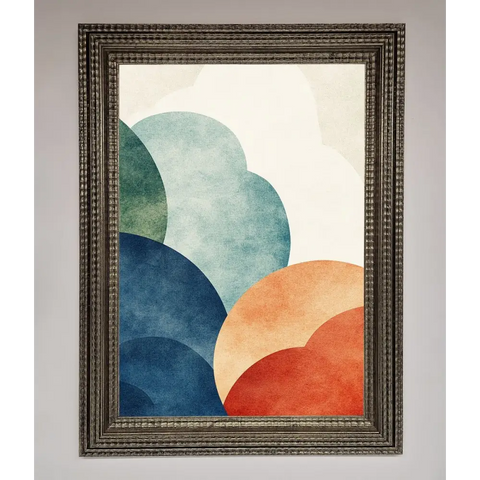 Colour Clouds Framed Wall Art - A3 (29.7 x 42 cm) / Ornate Silver - Framed Print