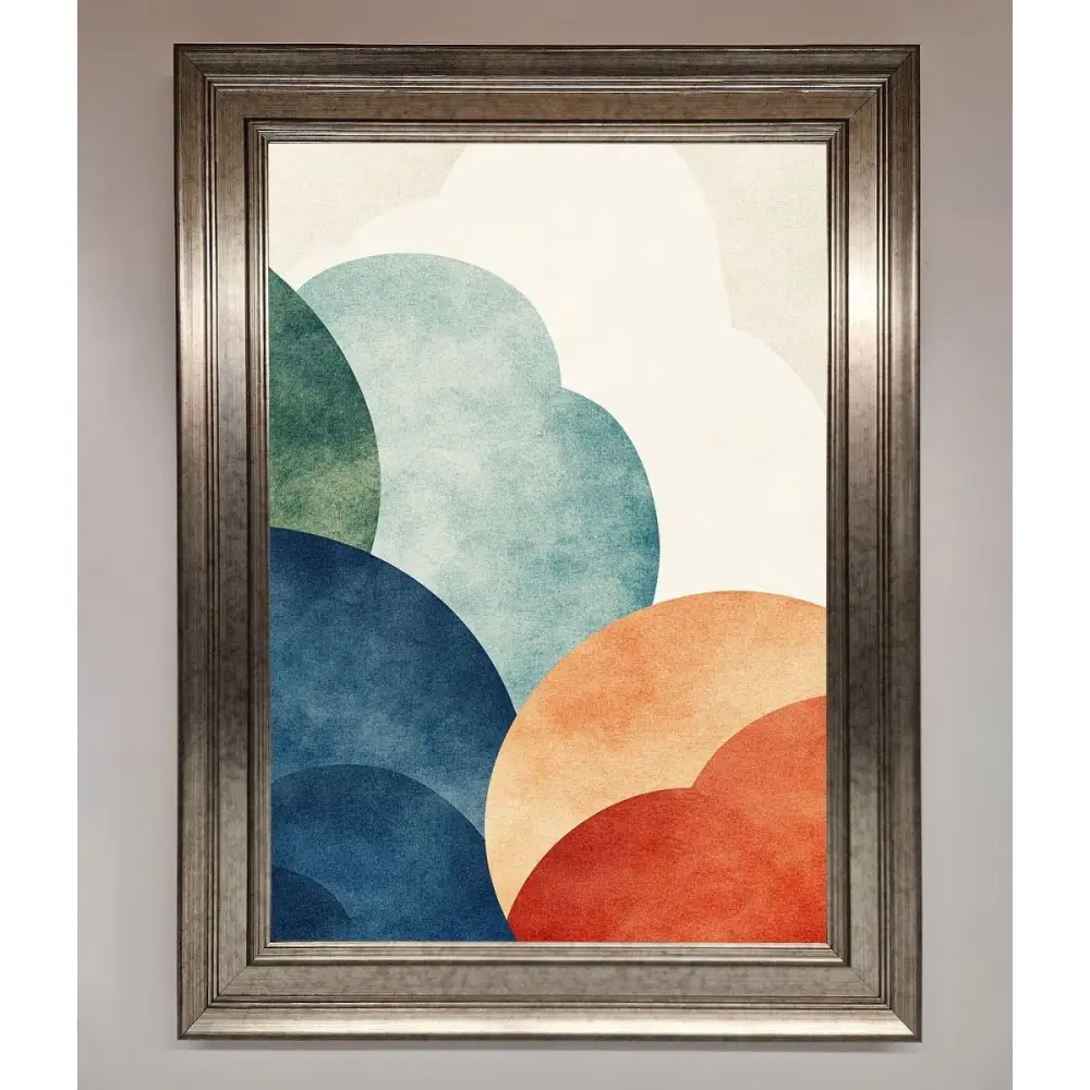 Colour Clouds Framed Wall Art - A3 (29.7 x 42 cm) / Silver - Framed Print