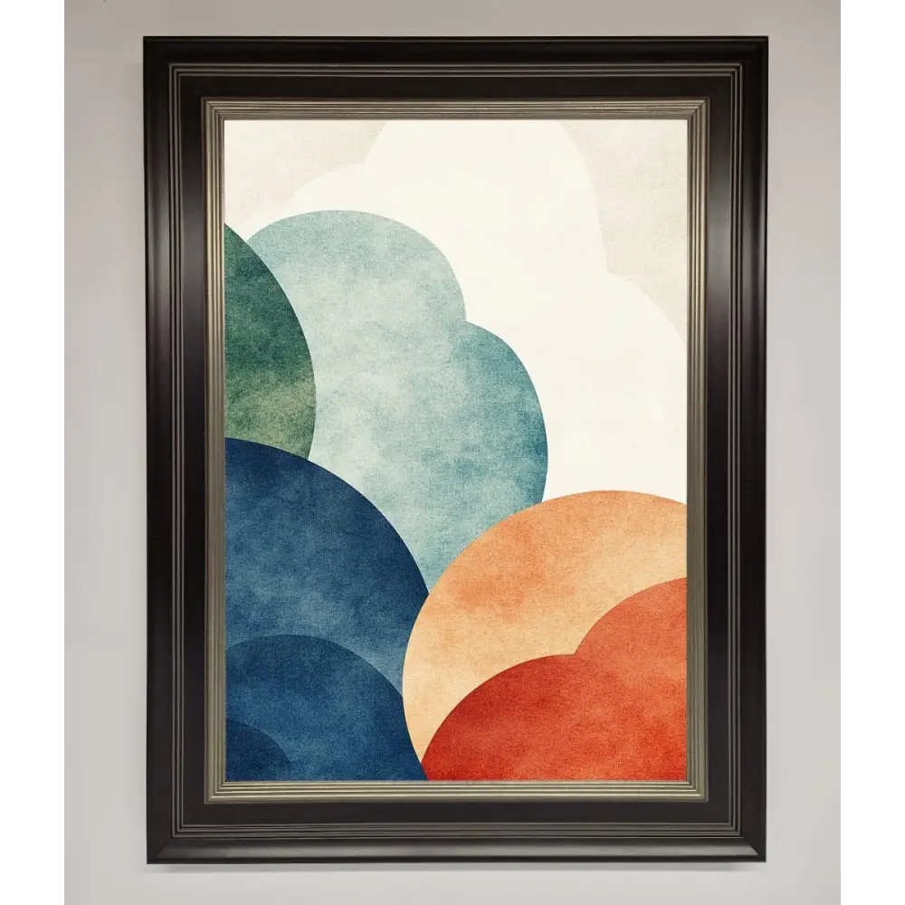 Colour Clouds Framed Wall Art - B0 (100 x 141 cm) / Black Silver - Framed Print