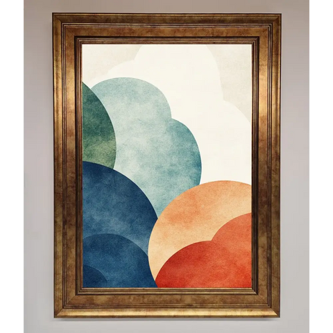 Colour Clouds Framed Wall Art - B0 (100 x 141 cm) / Bronze - Framed Print