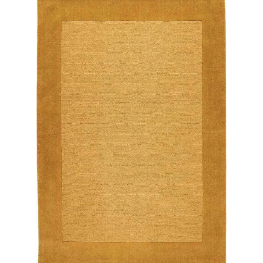Colours Bordered Rug – Handmade Wool Rug - 120X170 cm / Yellow - Rugs