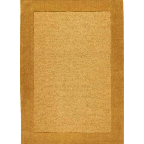 Colours Bordered Rug – Handmade Wool Rug - 120X170 cm / Yellow - Rugs