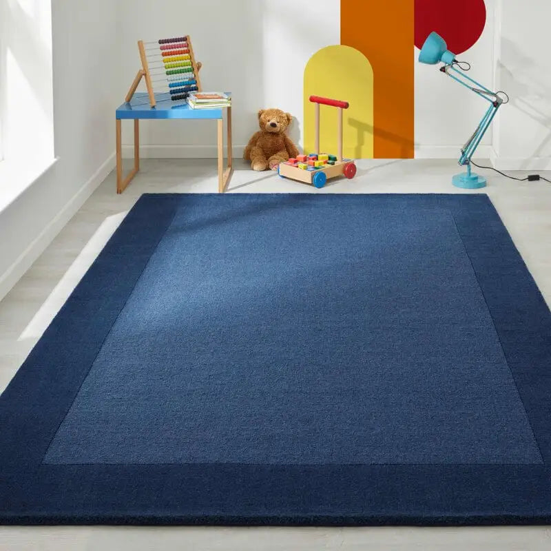 Colours Bordered Rug – Handmade Wool Rug - Rugs