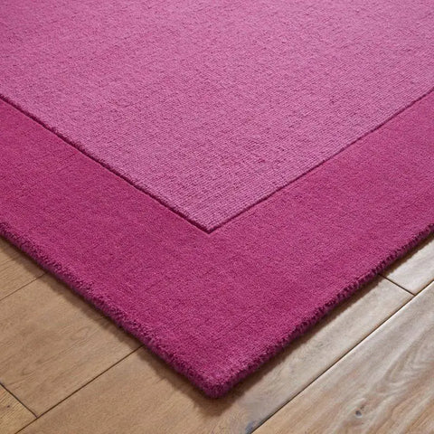Colours Bordered Rug – Handmade Wool Rug - Rugs