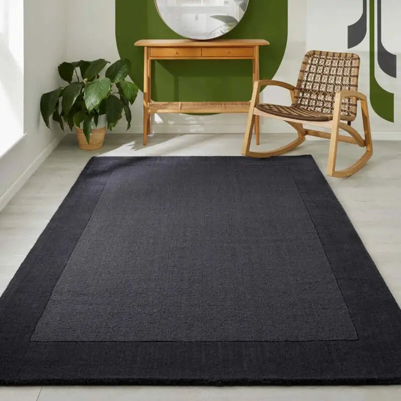 Colours Bordered Rug – Handmade Wool Rug - Rugs