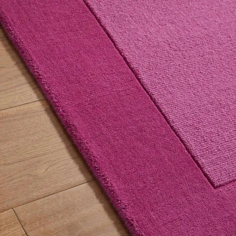 Colours Bordered Rug – Handmade Wool Rug - Rugs