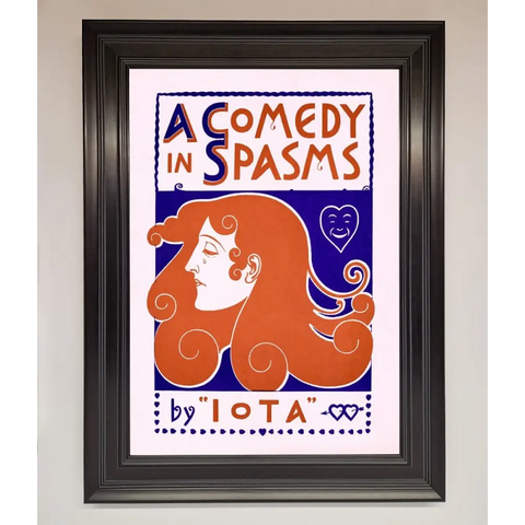 Comedy Poster Vintage Framed Poster - A1 (59.4 x 84.1 cm) / Matt Black - Framed Print