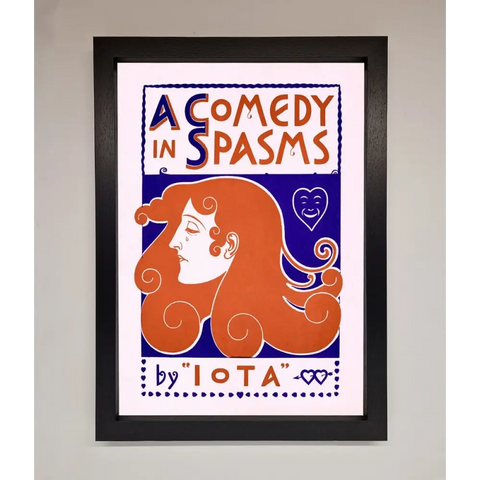 Comedy Poster Vintage Framed Poster - A3 (29.7 x 42 cm) / Black - Framed Print
