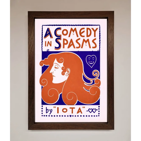 Comedy Poster Vintage Framed Poster - A3 (29.7 x 42 cm) / Walnut - Framed Print