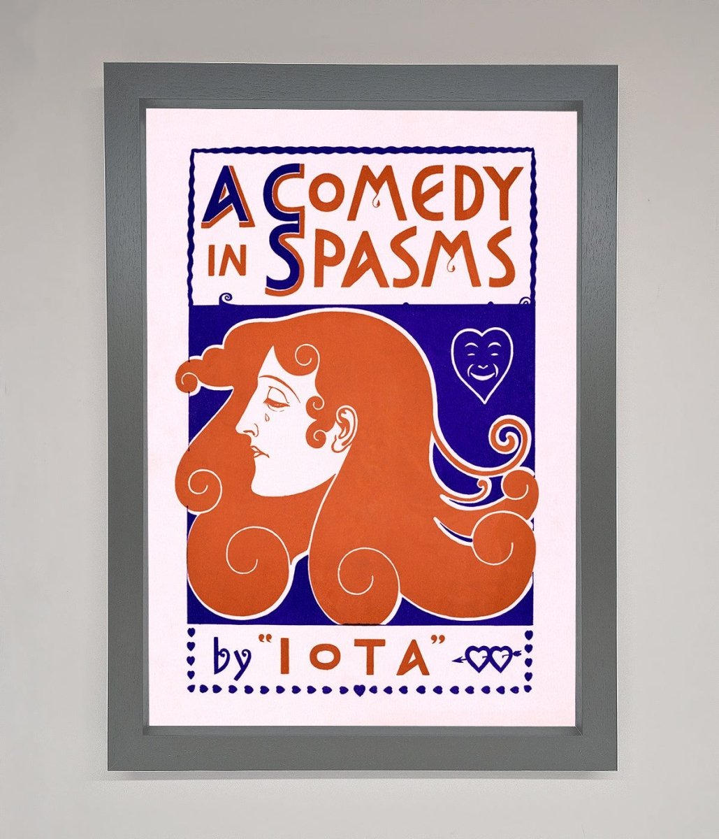 Comedy Poster Vintage Framed Poster