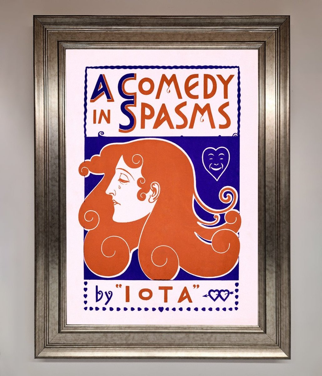 Comedy Poster Vintage Framed Poster